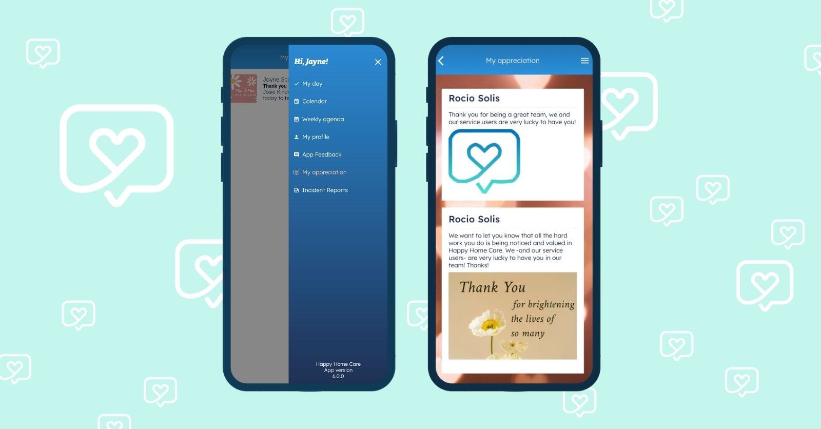 Nursebuddy's carer appreciation messaging centre